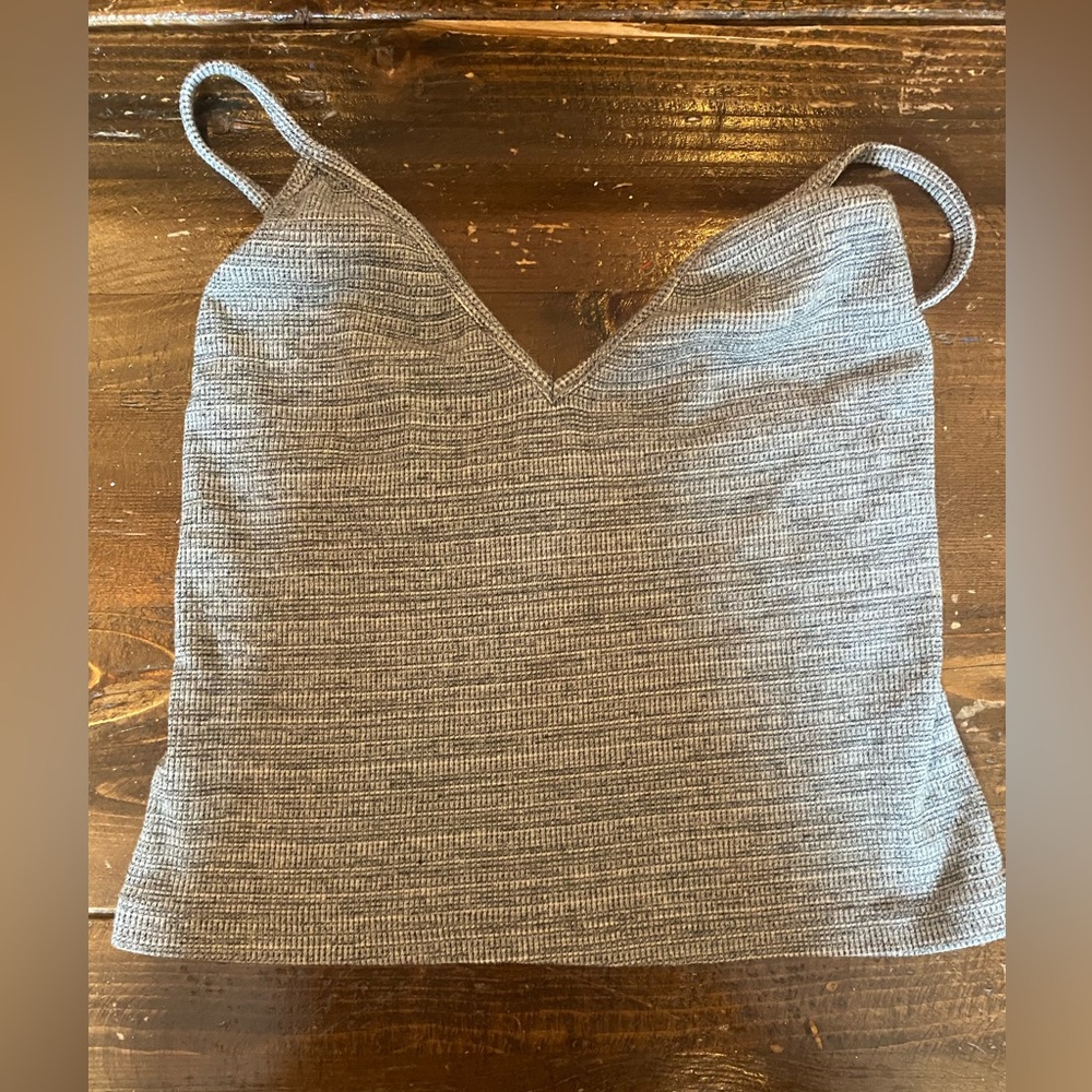 BRANDY MELVILLE grey cropped tank top